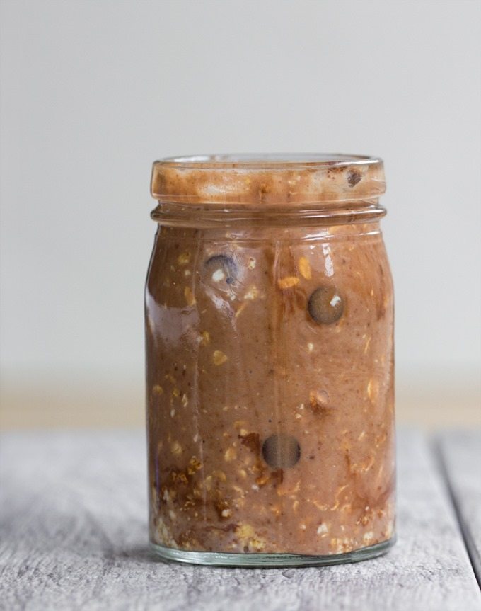 Brownie Batter Chocolate Overnight Oats