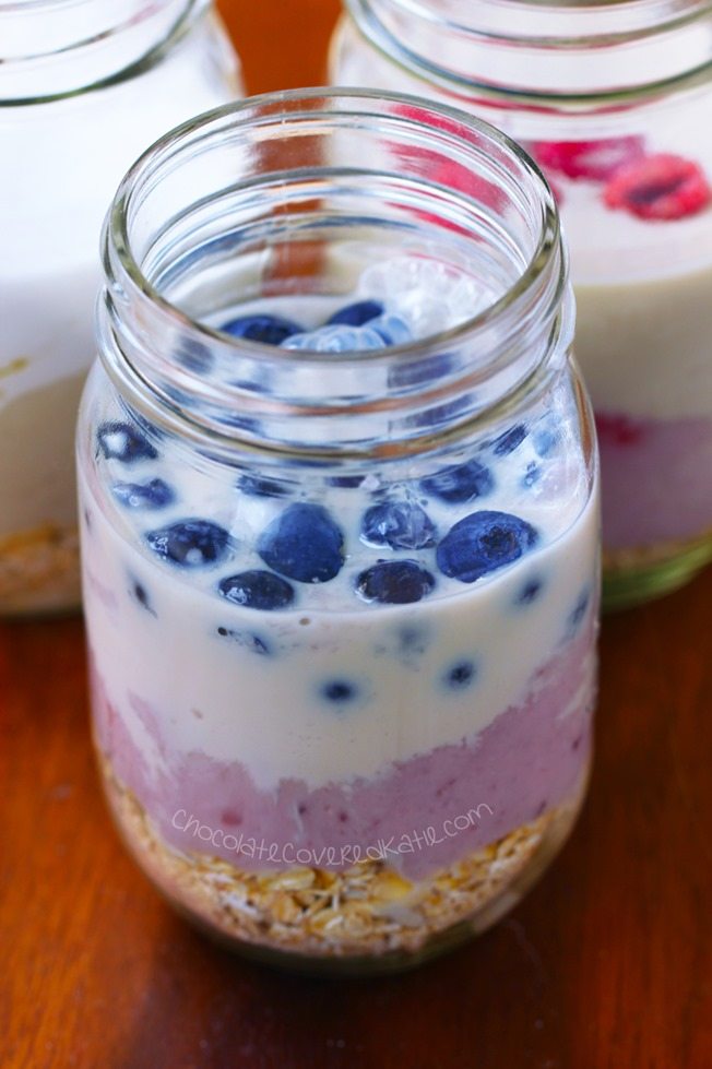 overnight oats in a jar