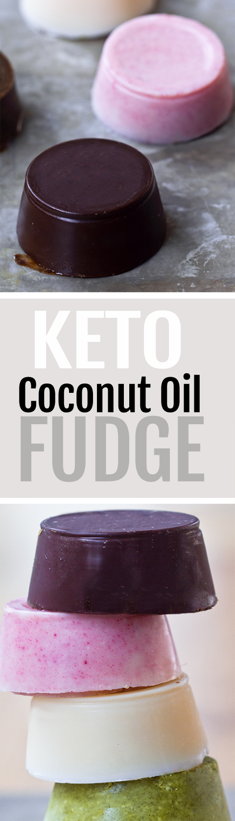 Low Carb Keto Coconut Oil Fudge, 6 new flavors