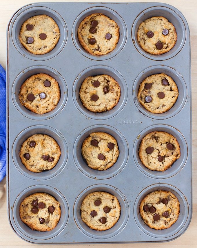 Peanut Butter Cookies – Baked In A Muffin Tin! - Chocolate Covered Katie