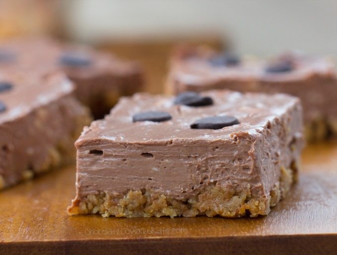 chocolate cheesecake bars