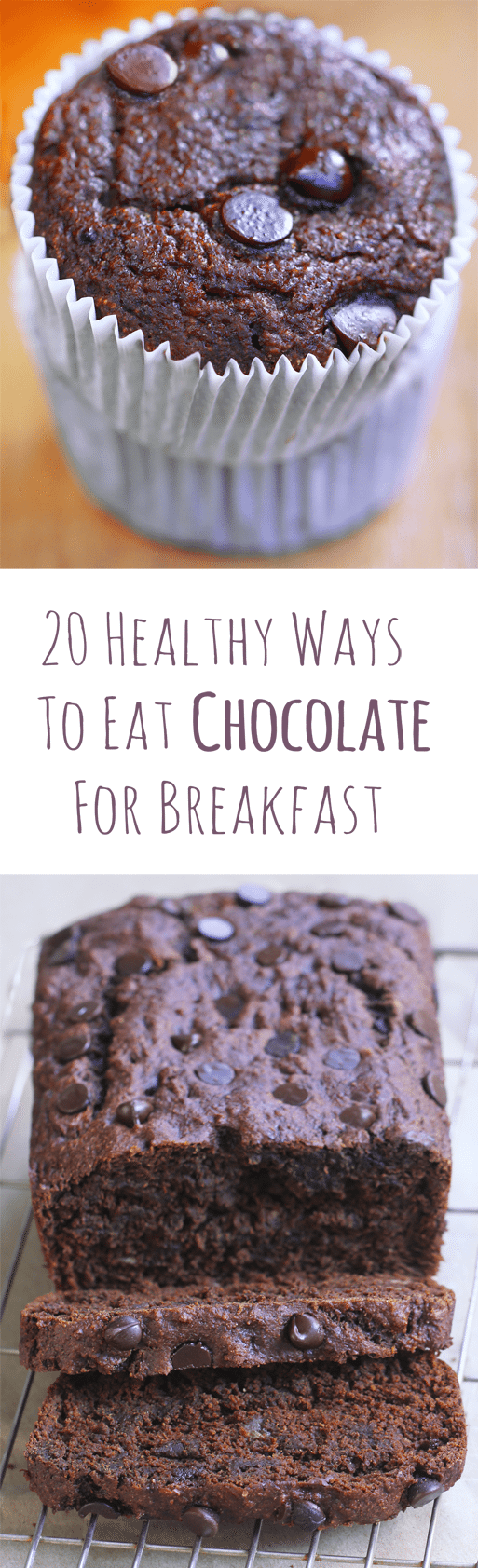 For those days when you want to be healthy, but you're really craving chocolate for breakfast! Full recipes: https://chocolatecoveredkatie.com/2016/08/25/chocolate-breakfast-recipes-healthy/ @choccoveredkt