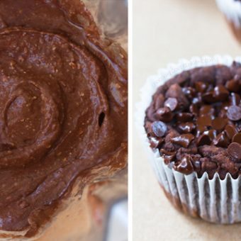 Flourless Nutella Blender Muffins