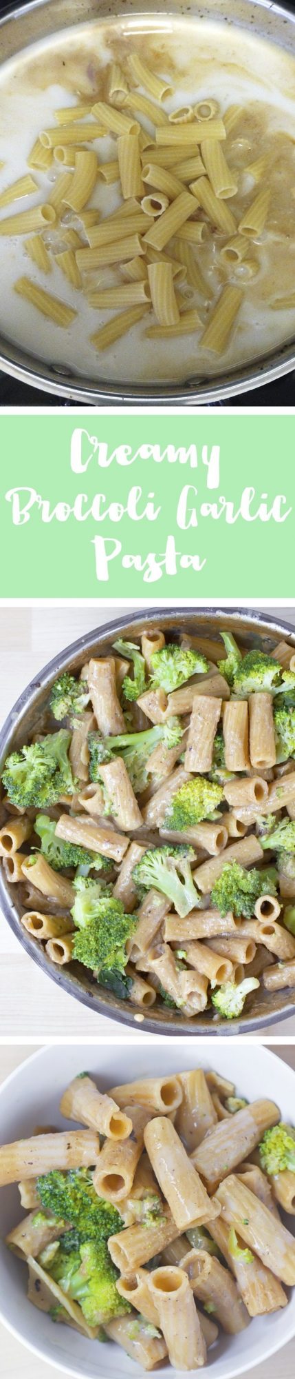 Garlic Pasta - Ingredients: 3 cups broccoli, 2 tbsp minced garlic, 2 1/2 tsp... Full recipe: https://chocolatecoveredkatie.com/2016/08/15/garlic-pasta-broccoli-vegan/ @choccoveredkt
