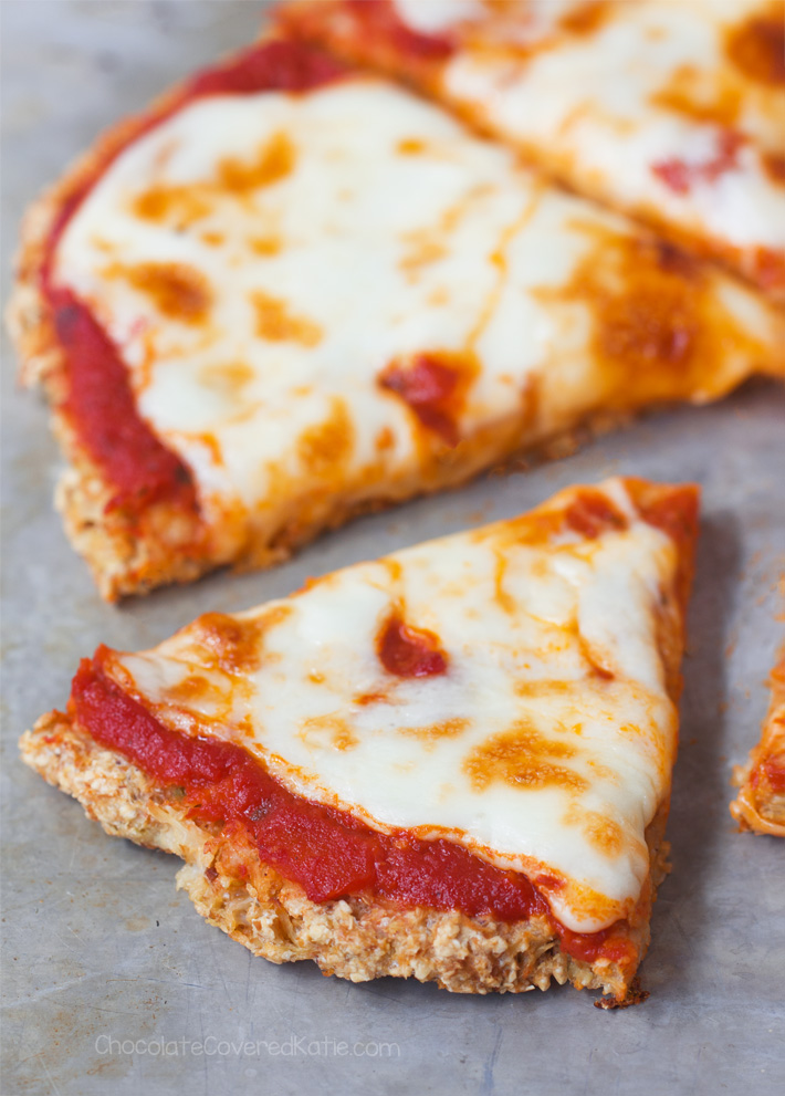 Cauliflower Pizza Crust - Just 5 Ingredients!