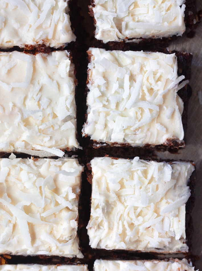 Vegan Chocolate Coconut Brownie Bars