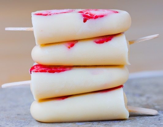 frozen yogurt popsicles