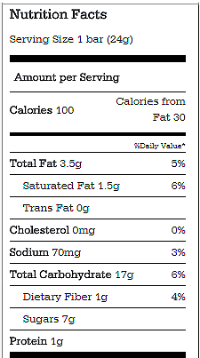 Granola Bars Nutrition Chocolate Covered Katie