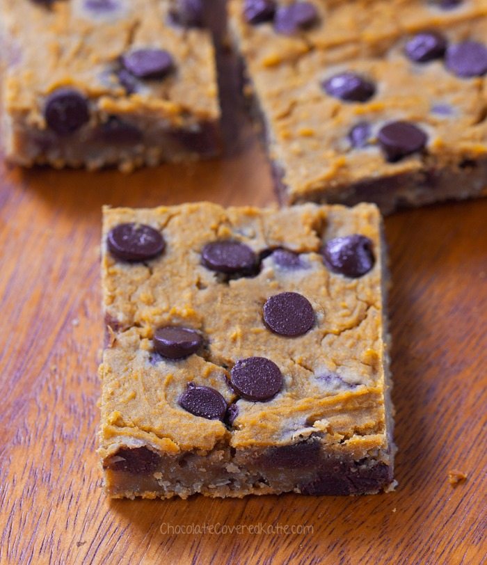 Chocolate Chip Pumpkin Blondies