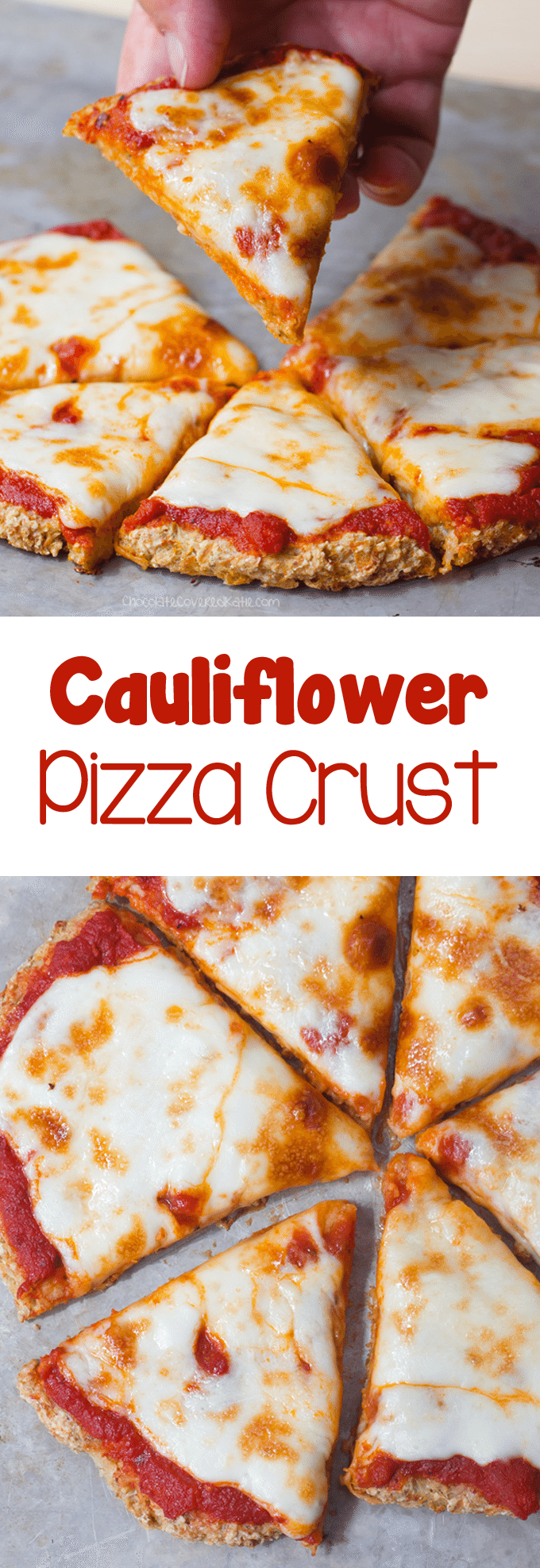 Cauliflower Pizza Crust - Just 5 Ingredients!