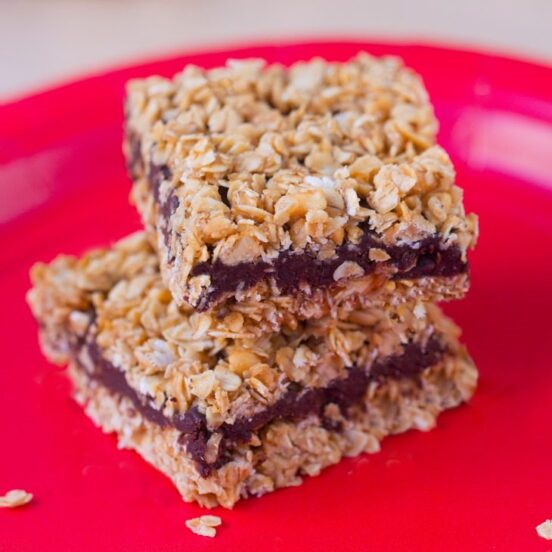 NoBake Chocolate Banana Oatmeal Fudge Bars Chocolate Covered Katie