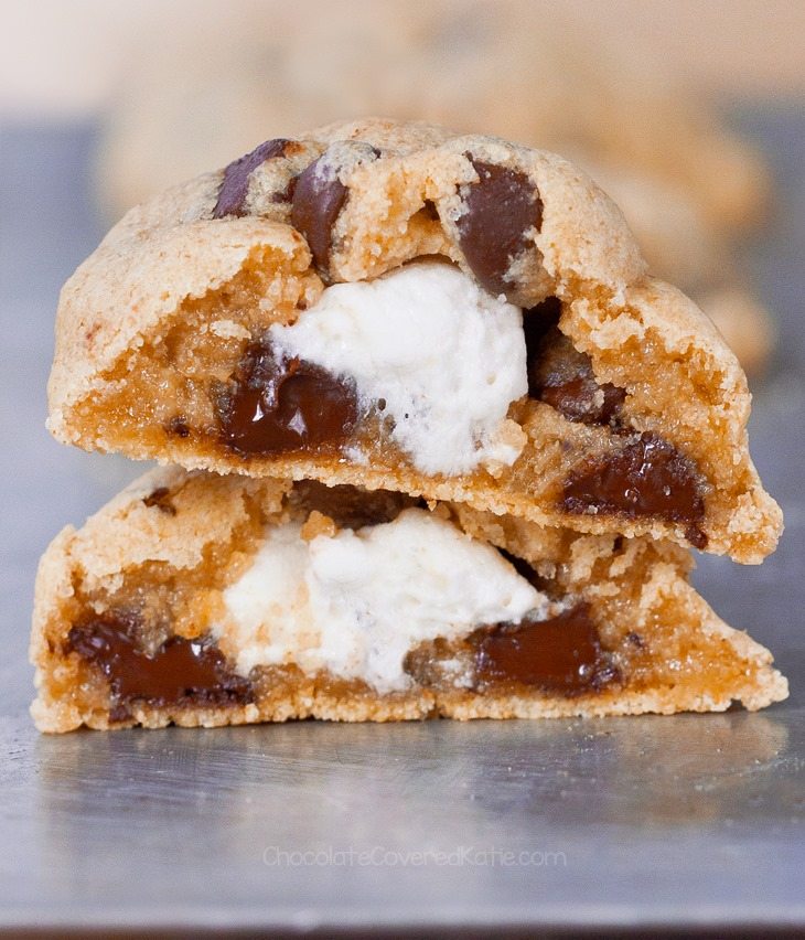 Christmas Chocolate Marshmallow Cookies