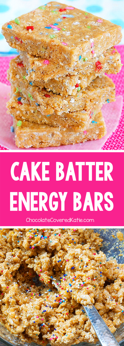 Cake Batter Protein Bars Recipe (Dairy-free, Soy-free & Vegan!)