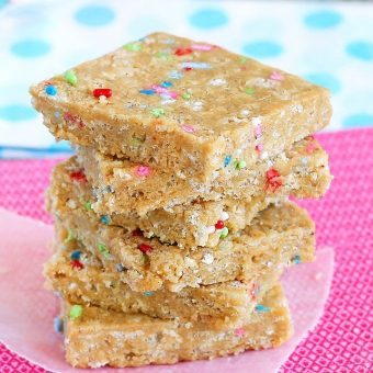 Cake Batter Energy Bars