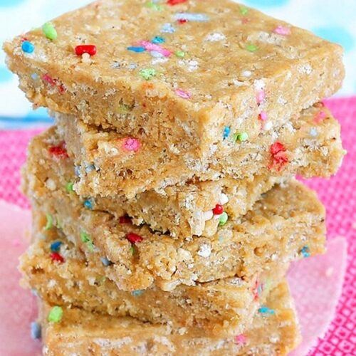 Cake Batter Energy Bars