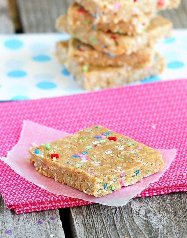 cake batter granola bars