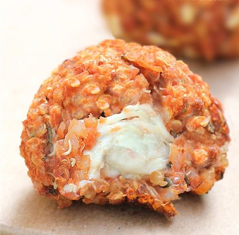 pizza quinoa bites