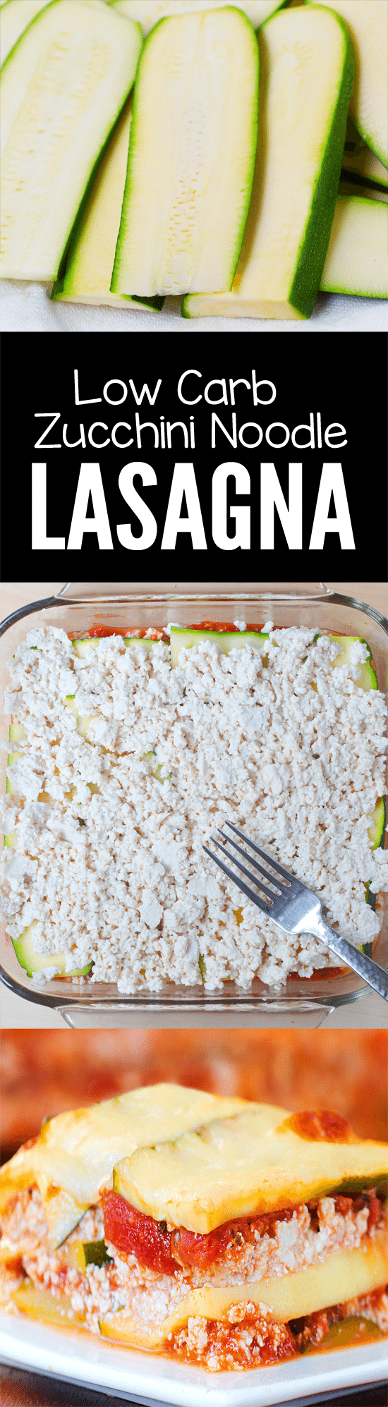 Zucchini stands in for the noodles in this easy lightened-up zucchini lasagna recipe from @choccoveredkt