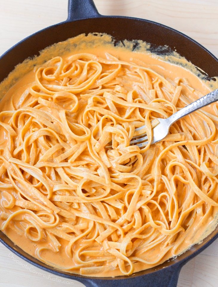 Red Pepper Vegan Pasta