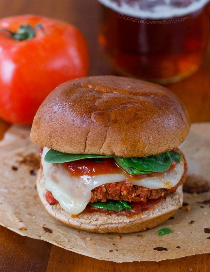 Pizza Quinoa Burgers