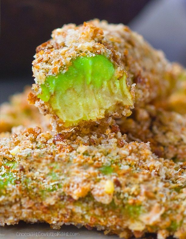 avocado fries with panko bread crumbs