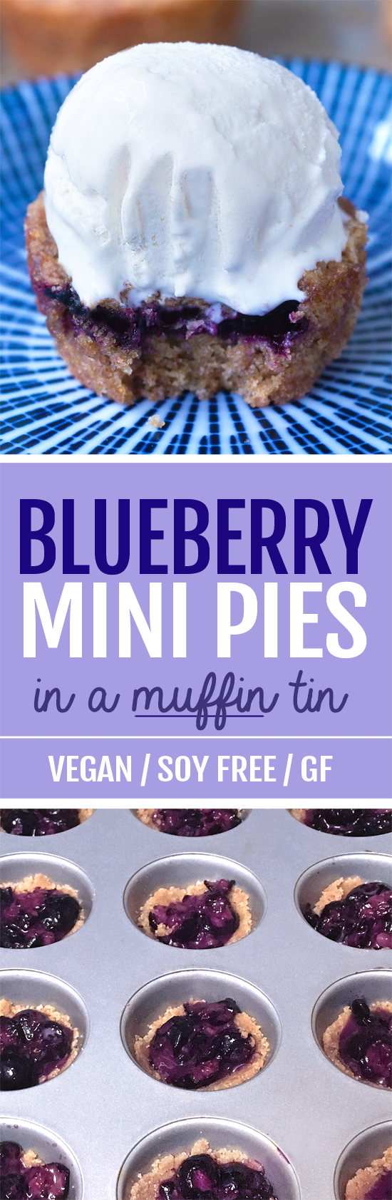 Mini Blueberry Piesin A Muffin Tin 