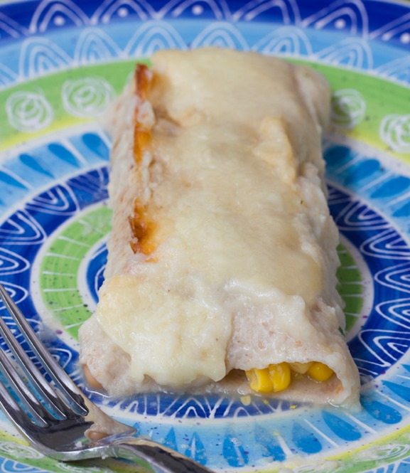 white enchiladas