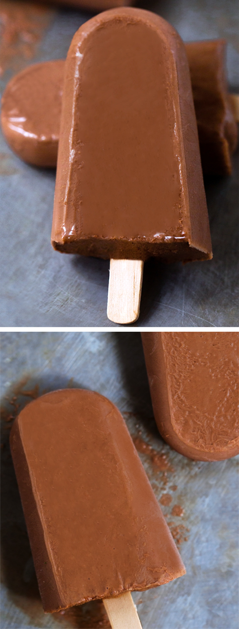 Secretly Healthy Creamy Chocolate Fudge Pops (Vegan)
