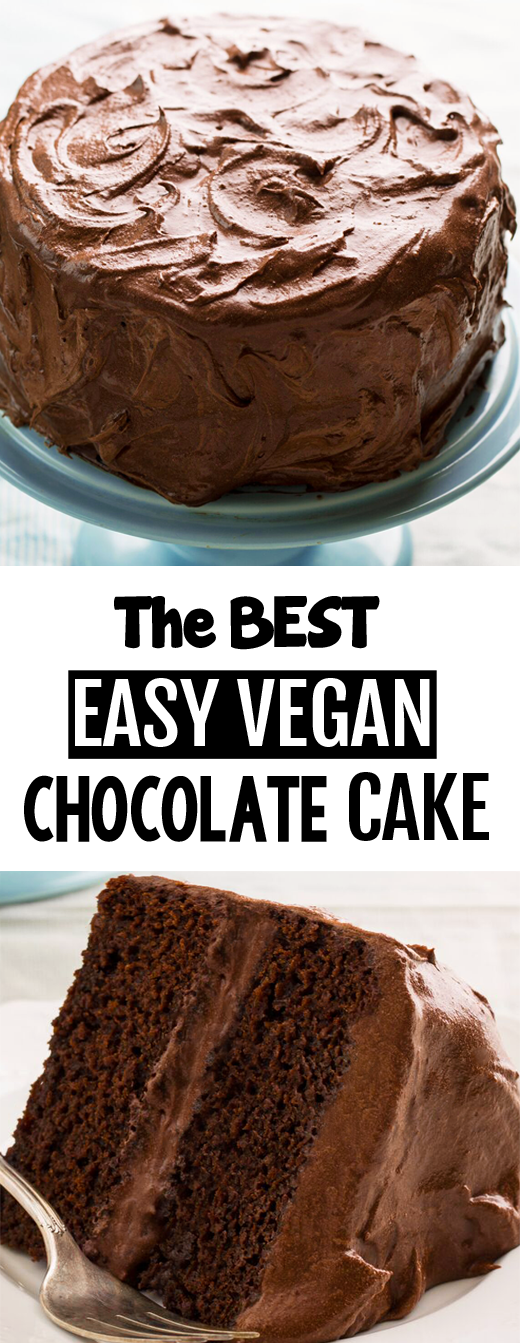 Vegan Chocolate Cake - The BEST Recipe!