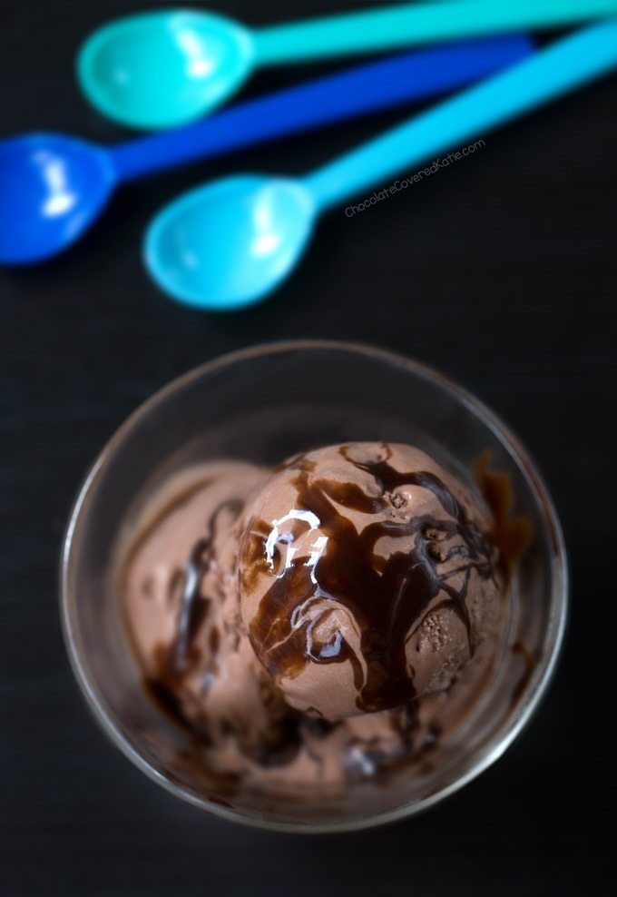 Nutella Frozen Yogurt – made with items you probably already have in your pantry, no ice cream machine needed