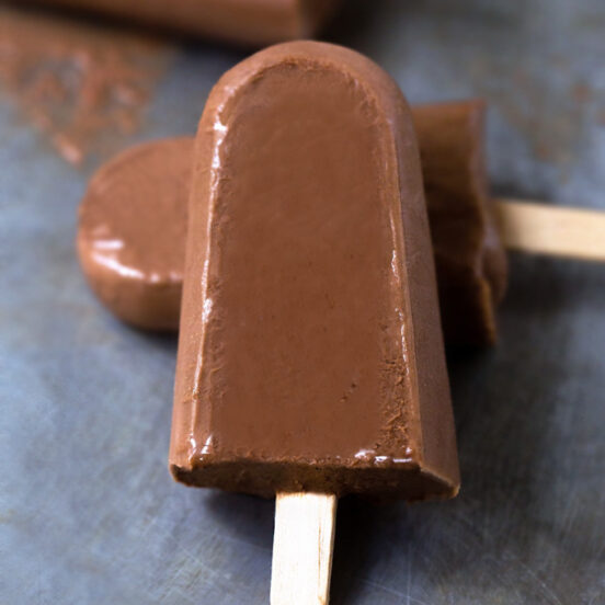 Creamy Chocolate Fudge Pops - Chocolate Covered Katie