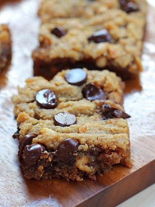 chocolate chip peanut butter bars