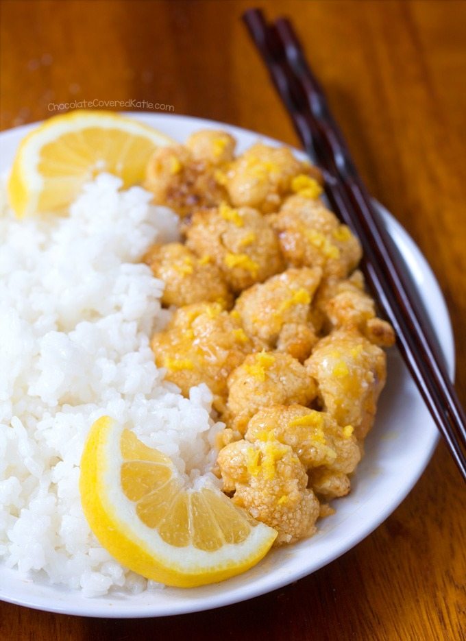 Sticky Lemon Cauliflower