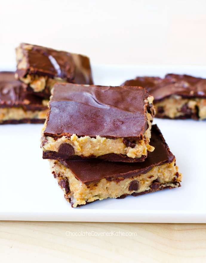 Chocolate Chip Cookie Dough Bark | Chocolate-Covered Katie | Bloglovin’