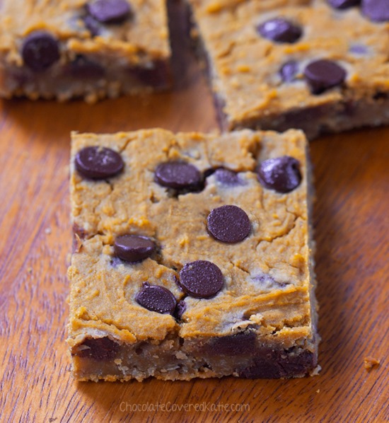 pumpkin blondies