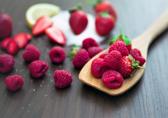 superfood raspberries