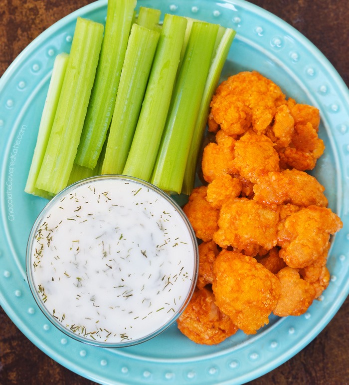 Fejde Sway sød Buffalo Cauliflower Wings - Just 6 Ingredients!