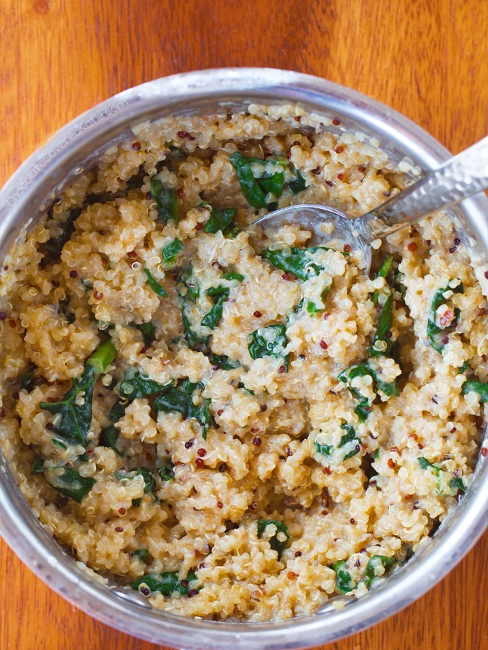 Creamy Cheesy Quinoa Bowls