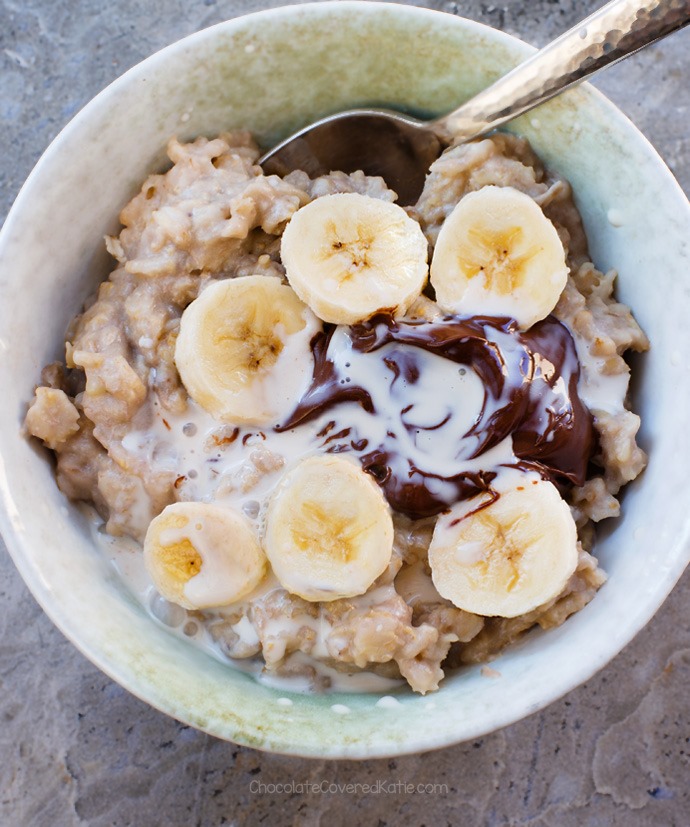 Bowl Of Oatmeal With Banana