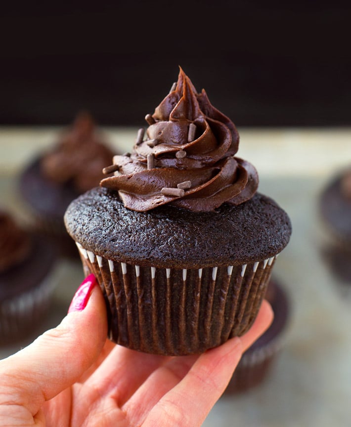 Love Letter Raspberry Chocolate Cupcakes