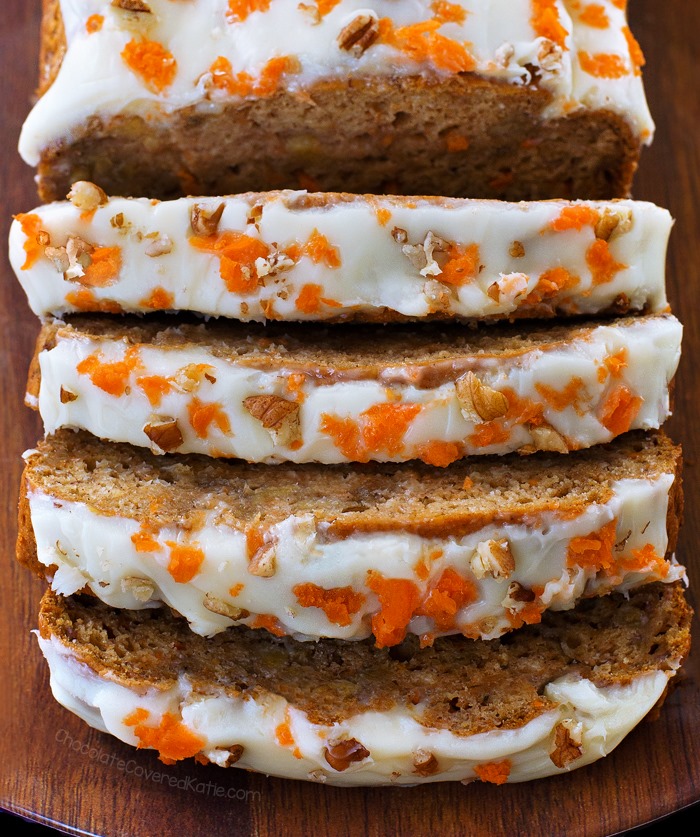 Carrot Cake Traybake/ Easy Spiced Healthy Carrot Cake |