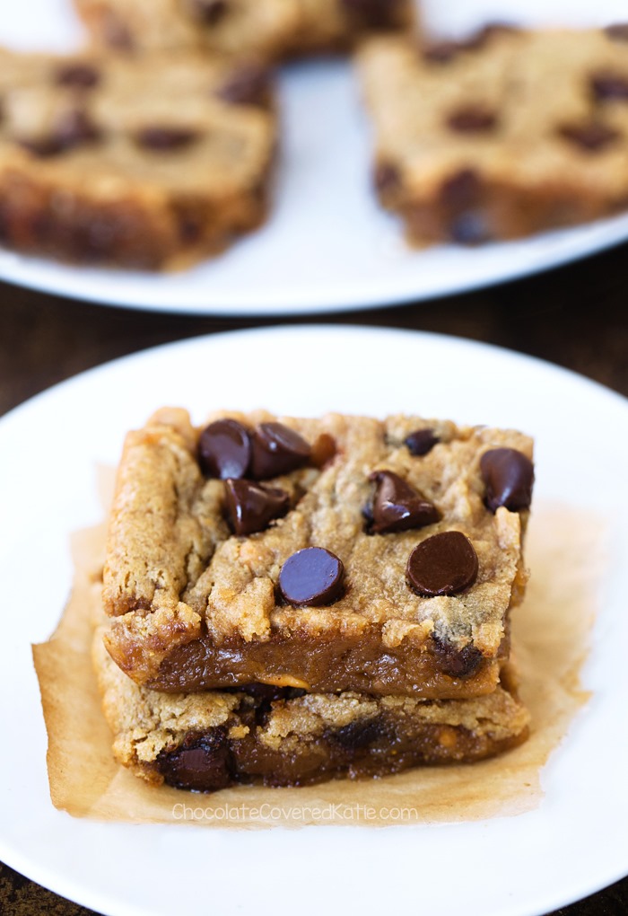 healthy blondies