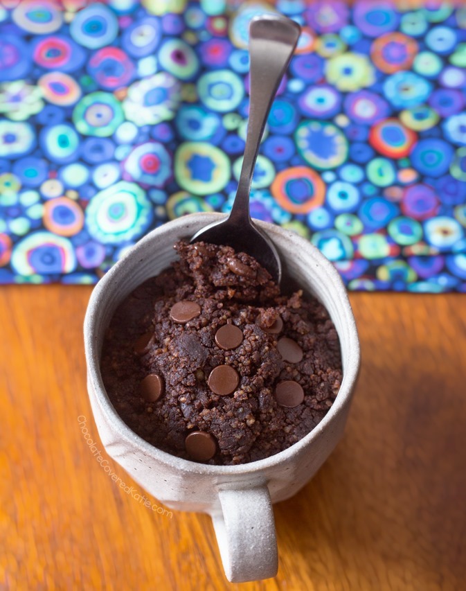 Premium Photo | Oatmeal Almond Mug Cake on a Plate