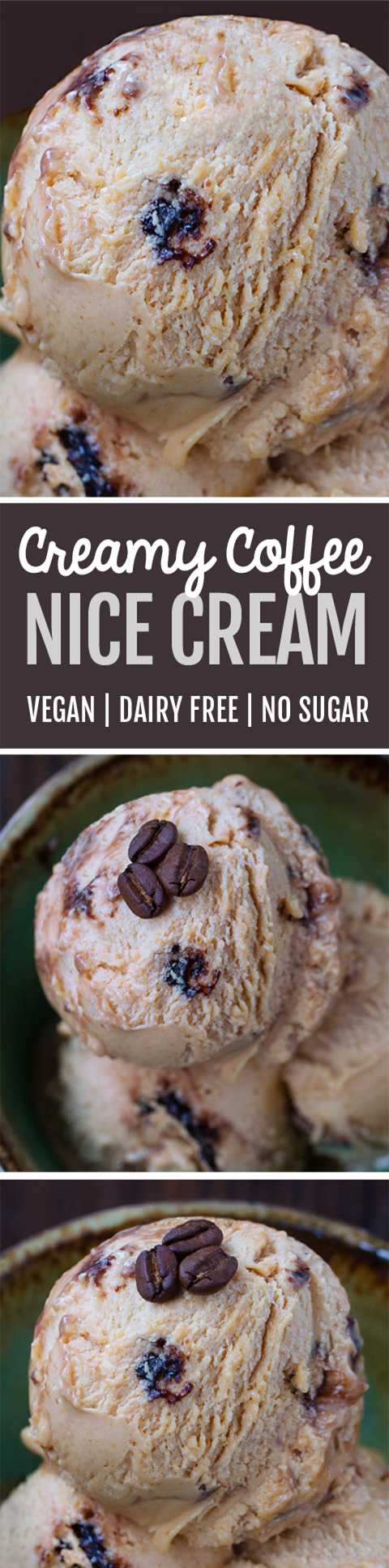 Coffee Nice Cream (5 Ingredients, Vegan, GF)