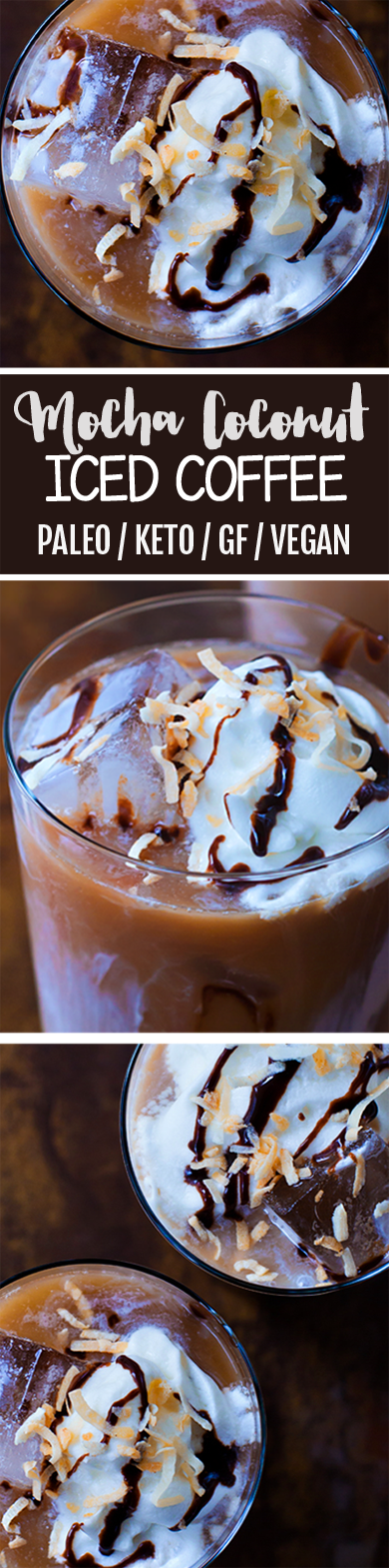 Iced Coconut Caramel Mocha - Homemade Home