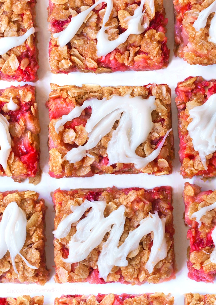 Strawberry Oatmeal Breakfast Bars