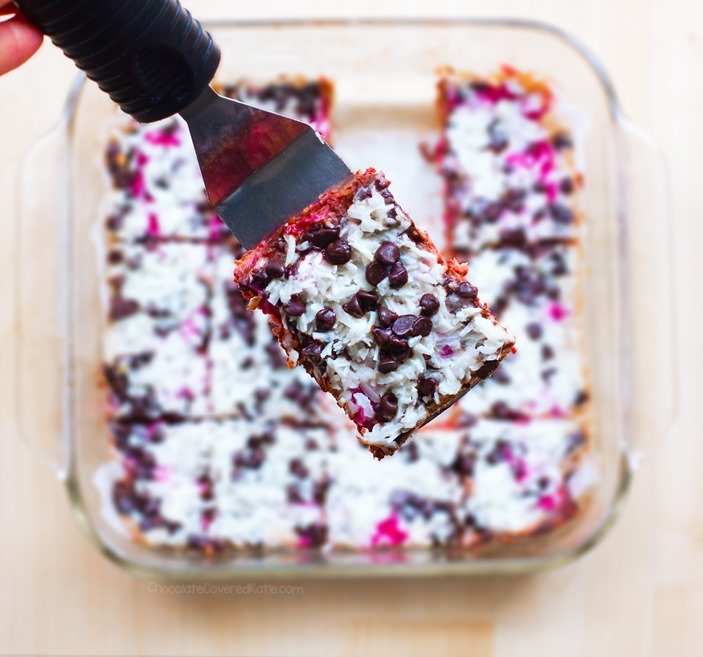 Raspberry Chocolate Chip Bars