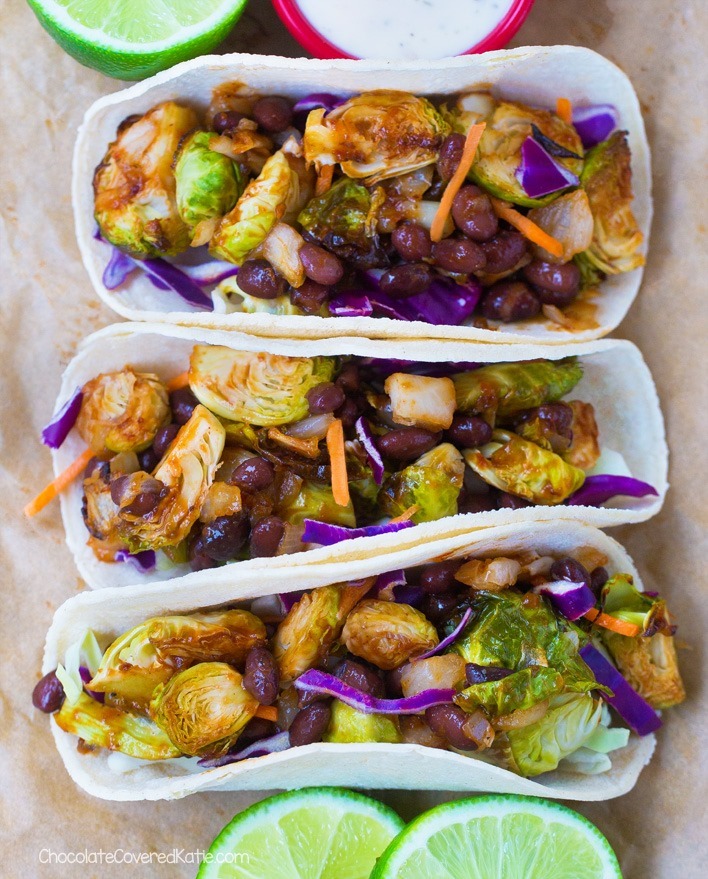 Barbecue Brussels Sprouts Tacos