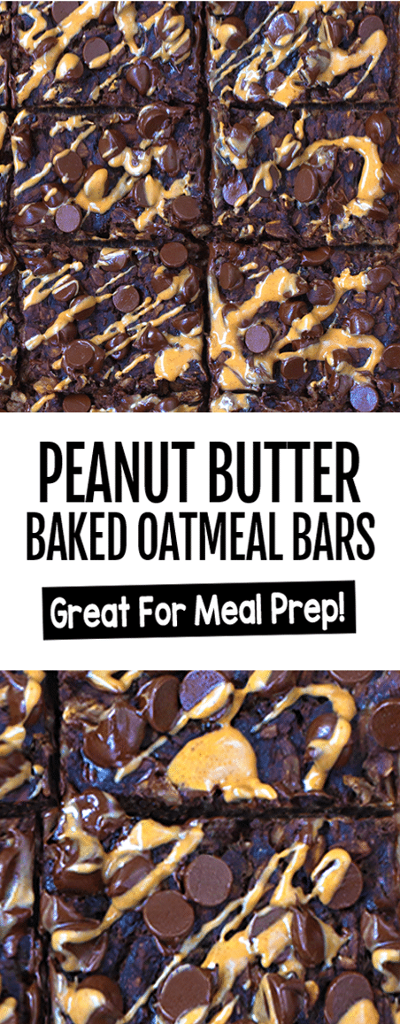 Chocolate Peanut Butter Cup Baked Oatmeal Recipe