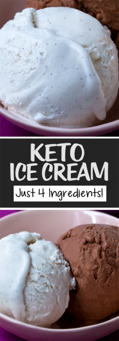Keto Ice Cream - Just 4 Ingredients!